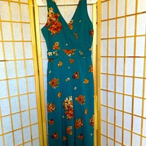 Exhileration Jumpsuit Small. WORN ONCE! Great Fall colors, perfect w/a cardigan.